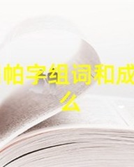 帕怎么组词(帕怎么组词语)