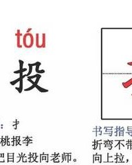 投的组词是什么(投的组词怎么写)