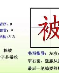 被子的被组词(被子的被字怎么组词)