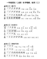 元怎么组词一年级上册