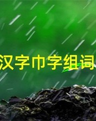 毛巾的巾怎么组词(毛巾字组词)