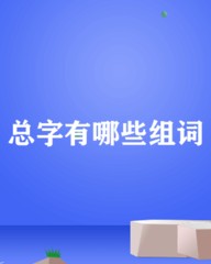 总字组词语(总字的组词怎么组)