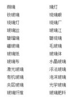 玻璃的璃字怎么组词