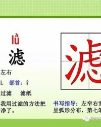 过滤的滤组词(过滤怎么组词)