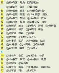 雀的多音字组词