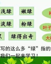 绿怎么组词