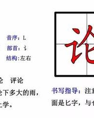 论字怎么组词(论字怎么组词语)
