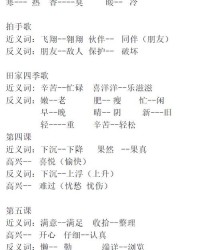 返回的反义词怎么组词