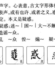 惑的拼音和组词(惑的拼音和组词和部首和偏旁)