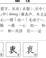 衷的拼音和组词(衷的拼音和组词和部首)