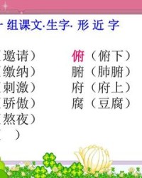 腐的形近字组词(腐的形近字组词和拼音怎么写)