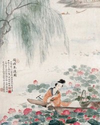 采莲的脸怎么组词