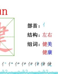 健康的健怎么组词(健康的健怎么组词儿)