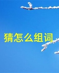 猜怎么组词(猜怎么组词组词)
