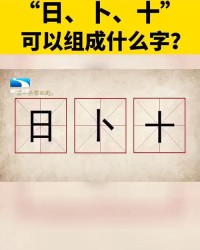 占卜的卜字还能怎么组词