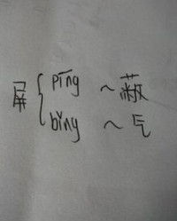 屏字组词语