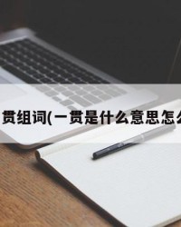 一贯的贯组词(一贯是什么意思怎么组词)