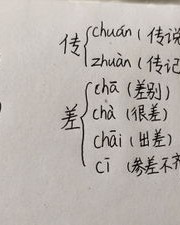 传字怎么组词多音字