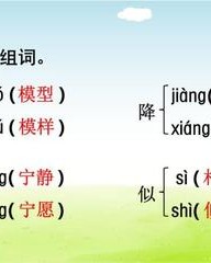 模字的多音字组词(模字的多音字组词和拼音怎么写的呀)