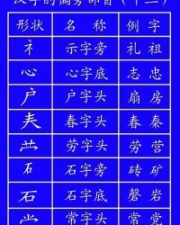 汉字写法与组词怎么写