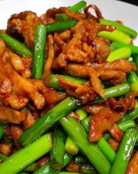 蒜表炒猪肉怎么组词