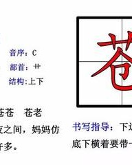 苍怎么组词(苍怎么组词多音字)