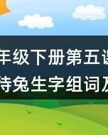 待等待的待组词(等待的待怎么组词语)