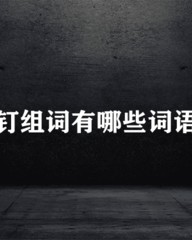钉怎么组词(钝怎么组词)