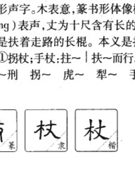 杖的组词是什么(申怎么组词)