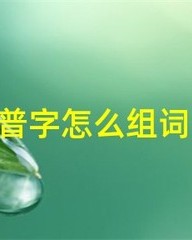 普怎么组词(普怎么组词三年级下册)