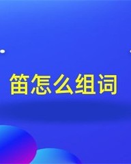 笛怎么组词(所怎么组词)