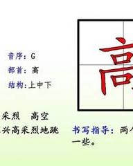 高组词(高组词和部首)