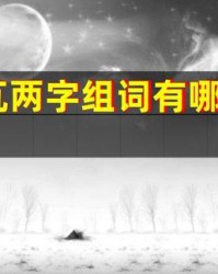 两字怎么组词(醉字怎么组词)