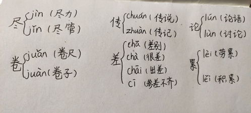 累字怎么组词多音字
