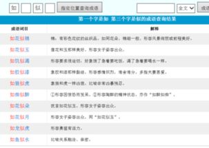 似的成语怎么组词