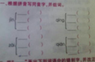 同音组词带拼音怎么写