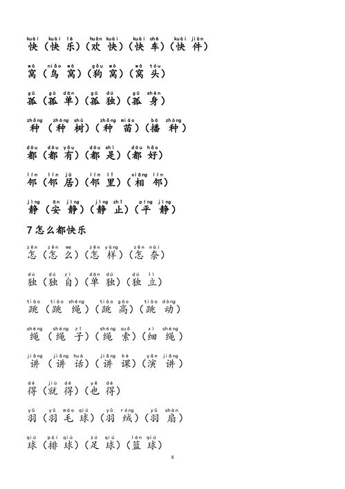 没怎么组词