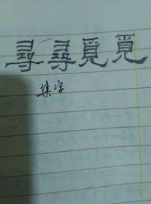 寻寻觅觅怎么组词造句