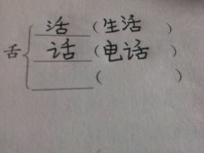 舌偏旁组词