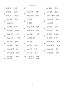 二年级多音字组词大全