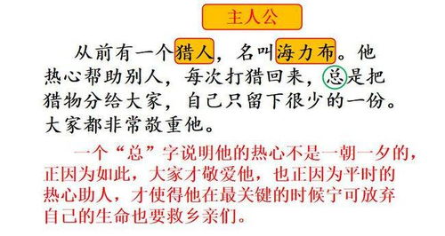 猎人海力布该怎么组词
