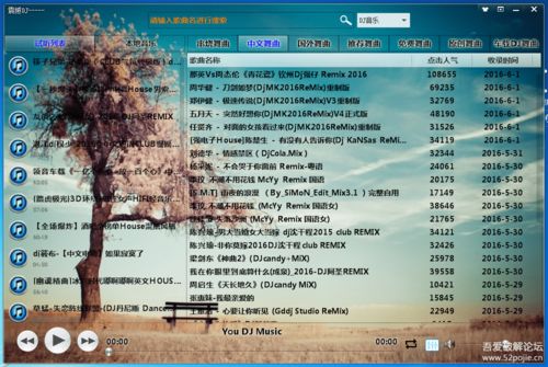 播放DJ音乐怎么组词