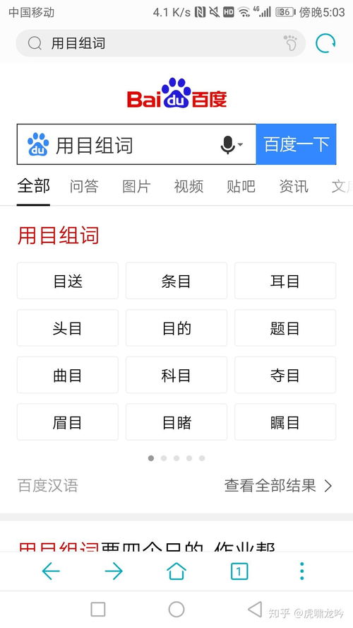 目组词语 目组词语