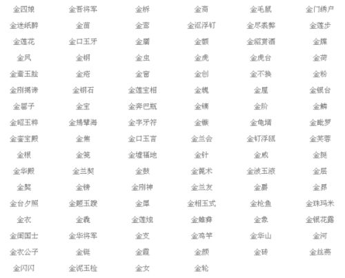 精灵的金可以怎么组词
