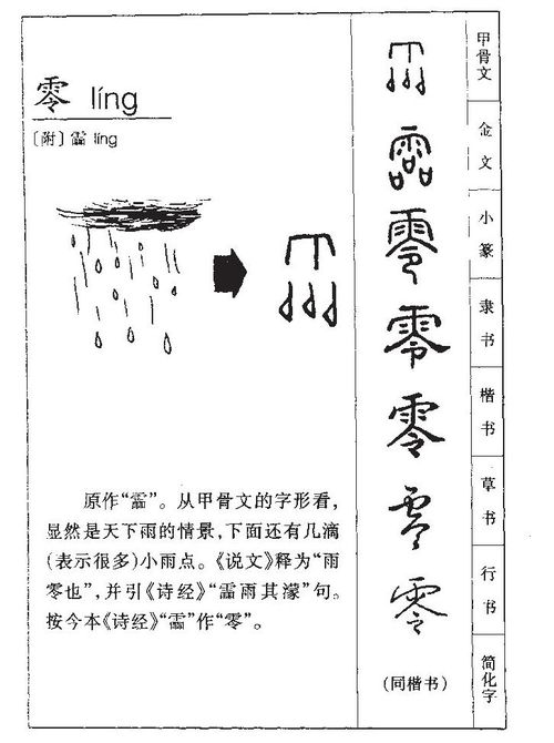 零怎么组词