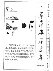 岸上的岸怎么写怎么组词