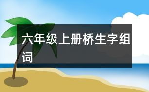 桥怎么么组词 桥怎么么组词