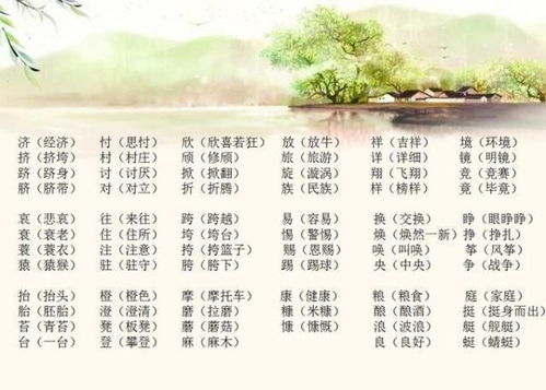 檐的形近字组词