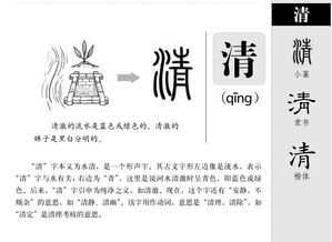 清水的清怎么组词