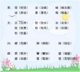京加偏旁组词
